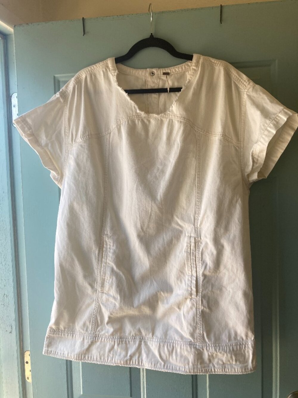 Free People Arland mini denim dress size XS